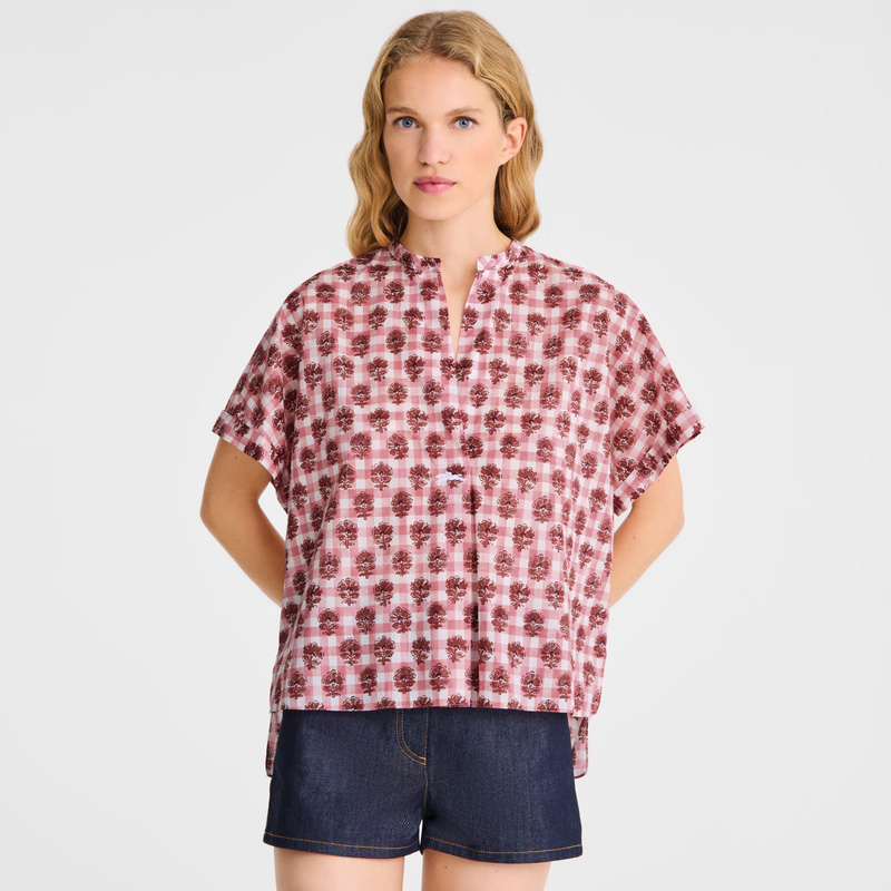 Blusa Longchamp Blouse Feminino Blush | LC-DWLO8650