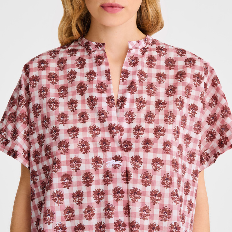 Blusa Longchamp Blouse Feminino Blush | LC-DWLO8650