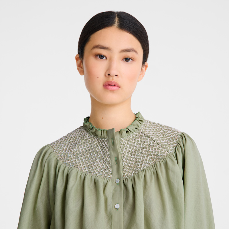 Blusa Longchamp Blouse Feminino Vervain | LC-QNTD9854