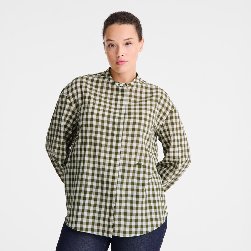 Blusa Longchamp Shirt Feminino Artichoke | LC-OJJC9649