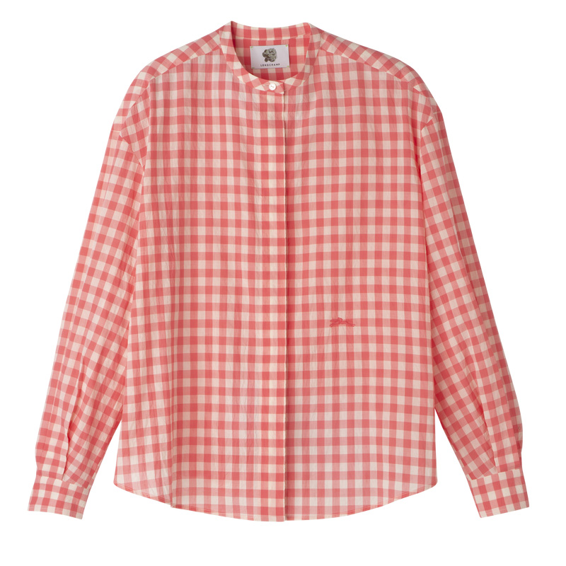 Blusa Longchamp Shirt Feminino Blush | LC-KGUC1510