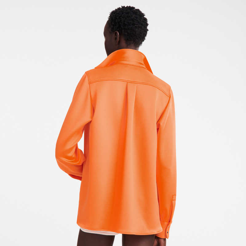Blusa Longchamp Shirt Feminino Laranja | LC-PJXU5815