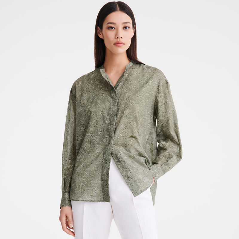 Blusa Longchamp Shirt Feminino Laurel | LC-ZRLC3693