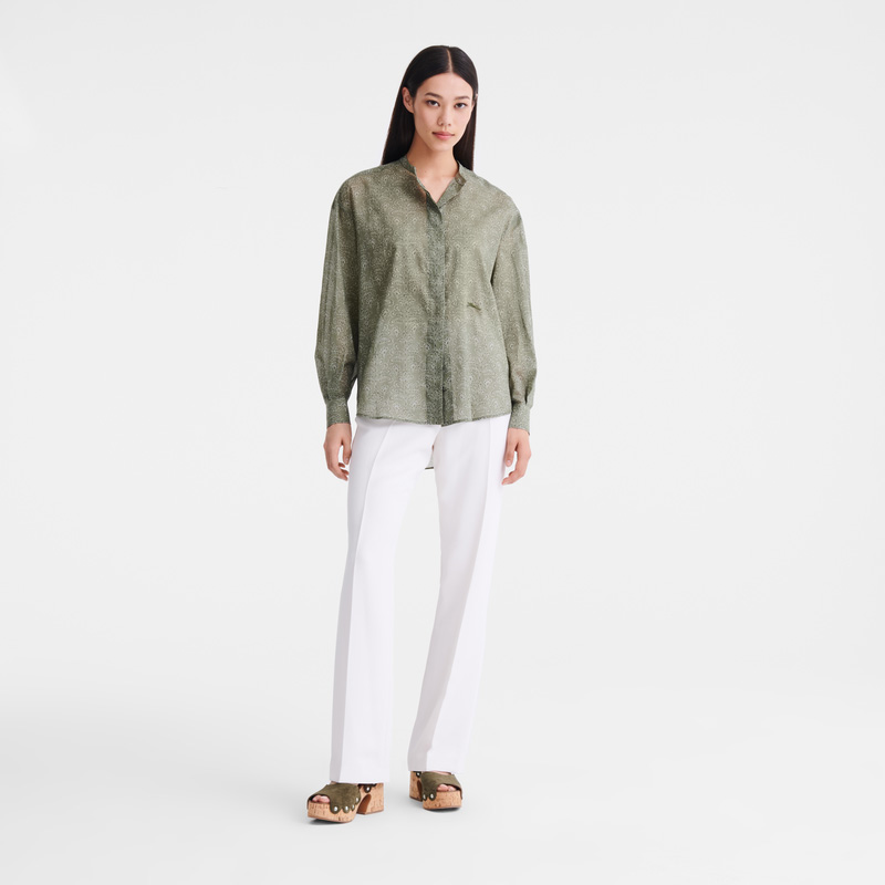 Blusa Longchamp Shirt Feminino Laurel | LC-ZRLC3693