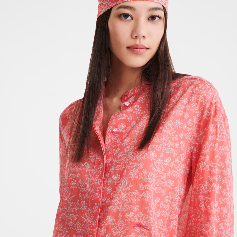 Blusa Longchamp Shirt Feminino Tomato | LC-QWZN2869