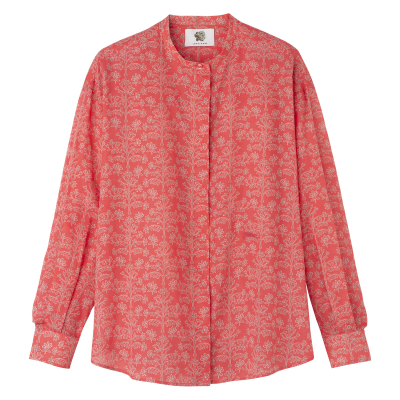 Blusa Longchamp Shirt Feminino Tomato | LC-QWZN2869
