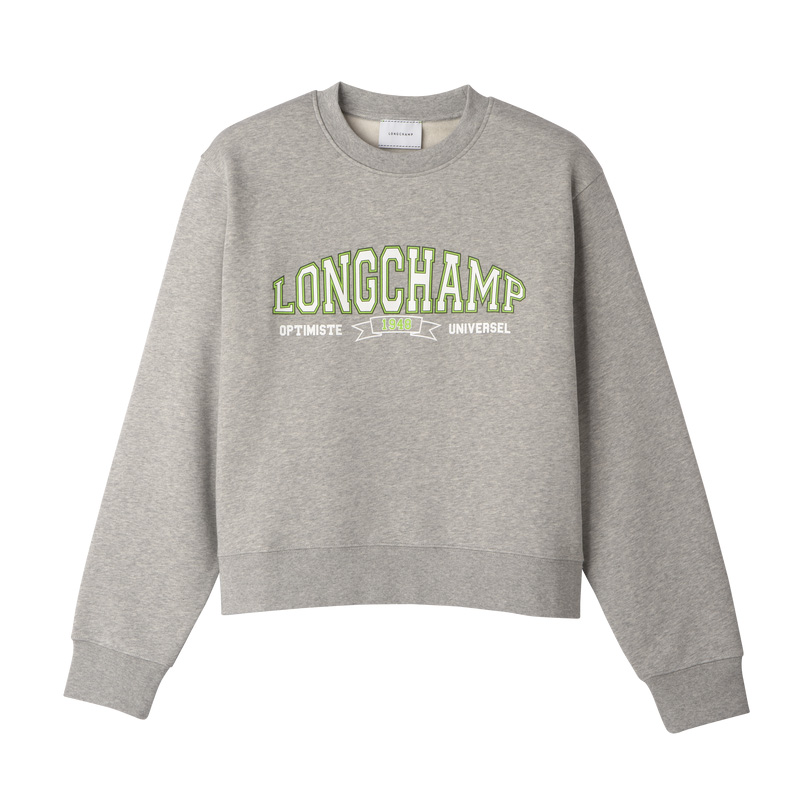 Blusa Longchamp Sweatshirt Feminino Cinzentas | LC-HBJO8208