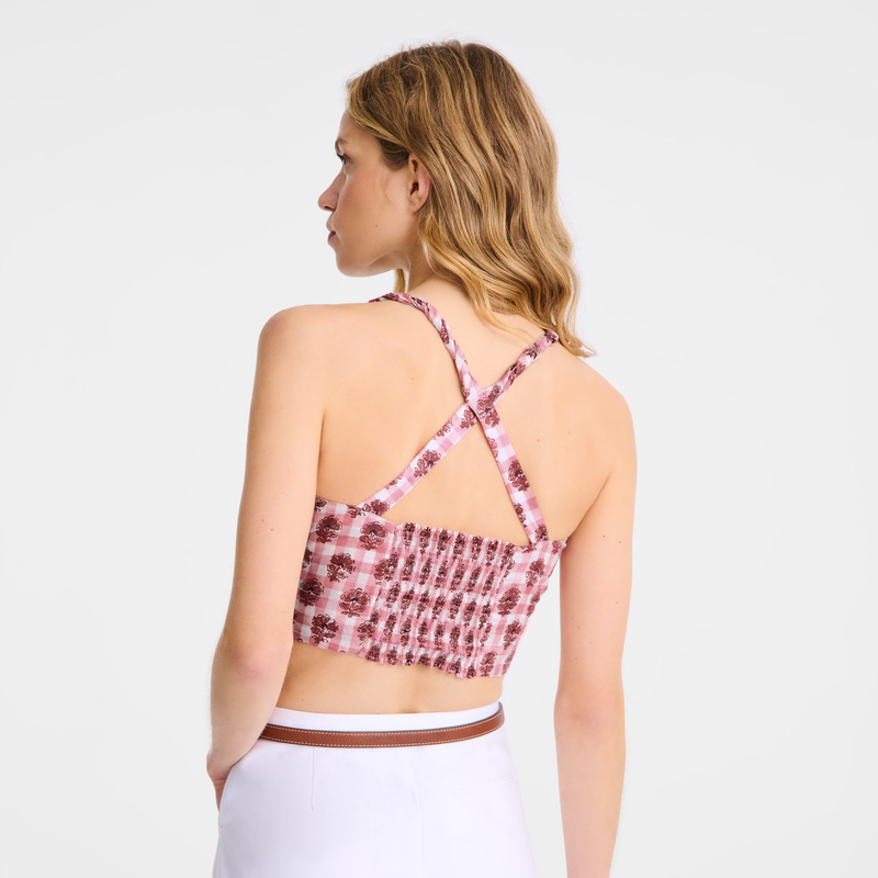 Blusa Longchamp Top Feminino Blush | LC-FAJG8042