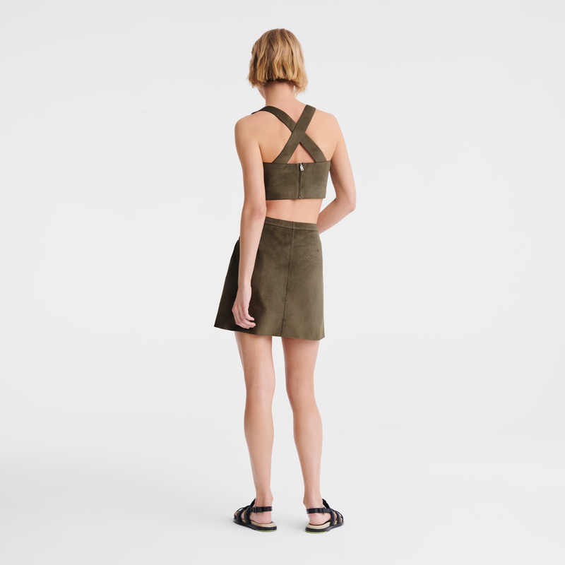 Blusa Longchamp Top Feminino Caqui | LC-TOEV7177
