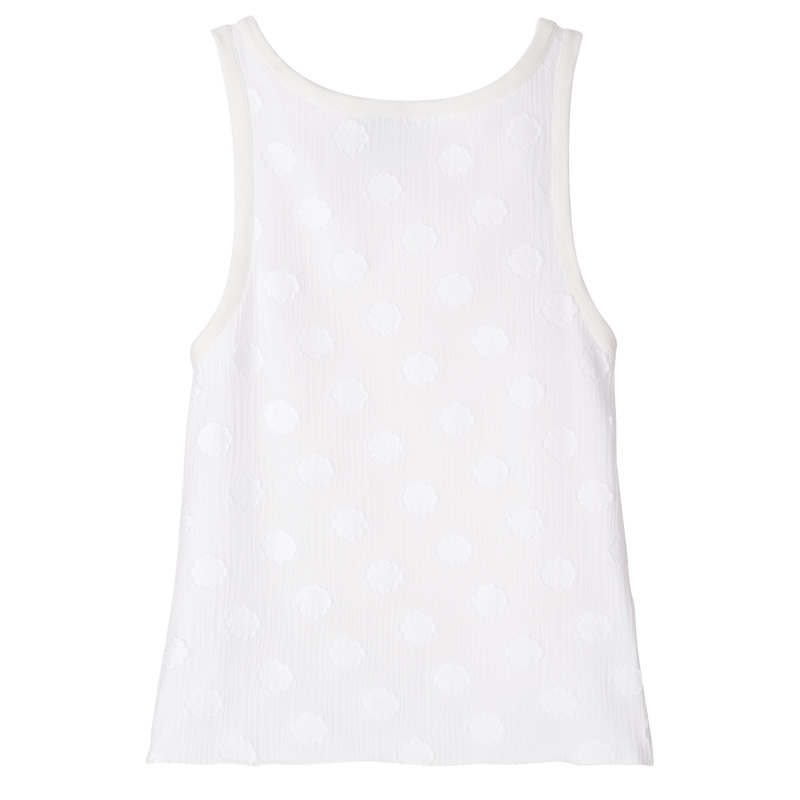 Blusa Longchamp Top Feminino Ecru | LC-AUPA6538