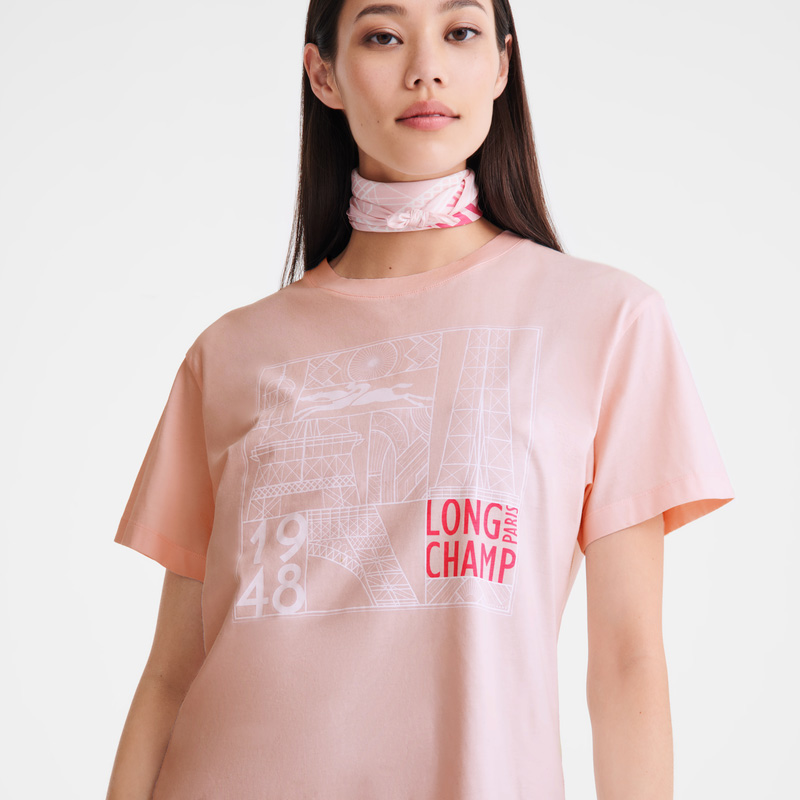 Blusa Longchamp T-shirt Feminino Ballerina | LC-OCAB6589