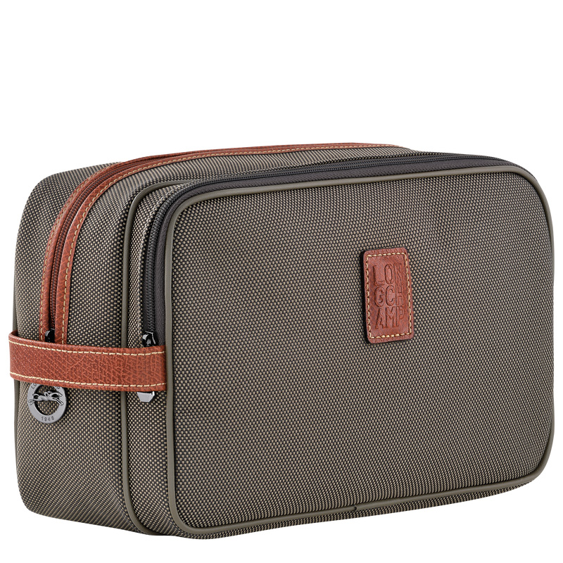 Bolsa Higiene Longchamp Boxford Toiletry case Feminino Marrom | LC-HRRJ5273