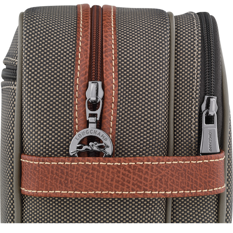 Bolsa Higiene Longchamp Boxford Toiletry case Feminino Marrom | LC-HRRJ5273