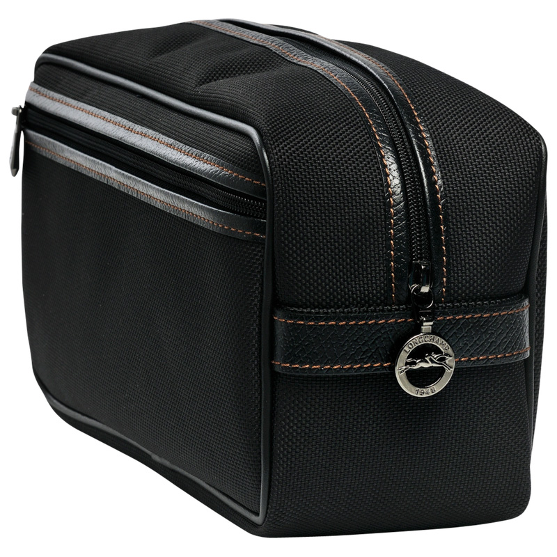 Bolsa Higiene Longchamp Boxford Toiletry case Feminino Pretas | LC-BWZN9385