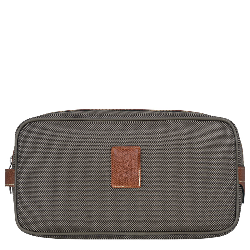 Bolsa Higiene Longchamp Boxford Toiletry case Feminino Marrom | LC-SOAX1138