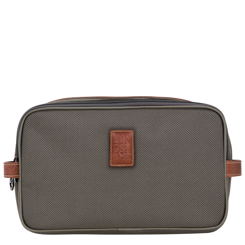 Bolsa Higiene Longchamp Boxford Toiletry case Masculino Marrom | LC-FCNU8732