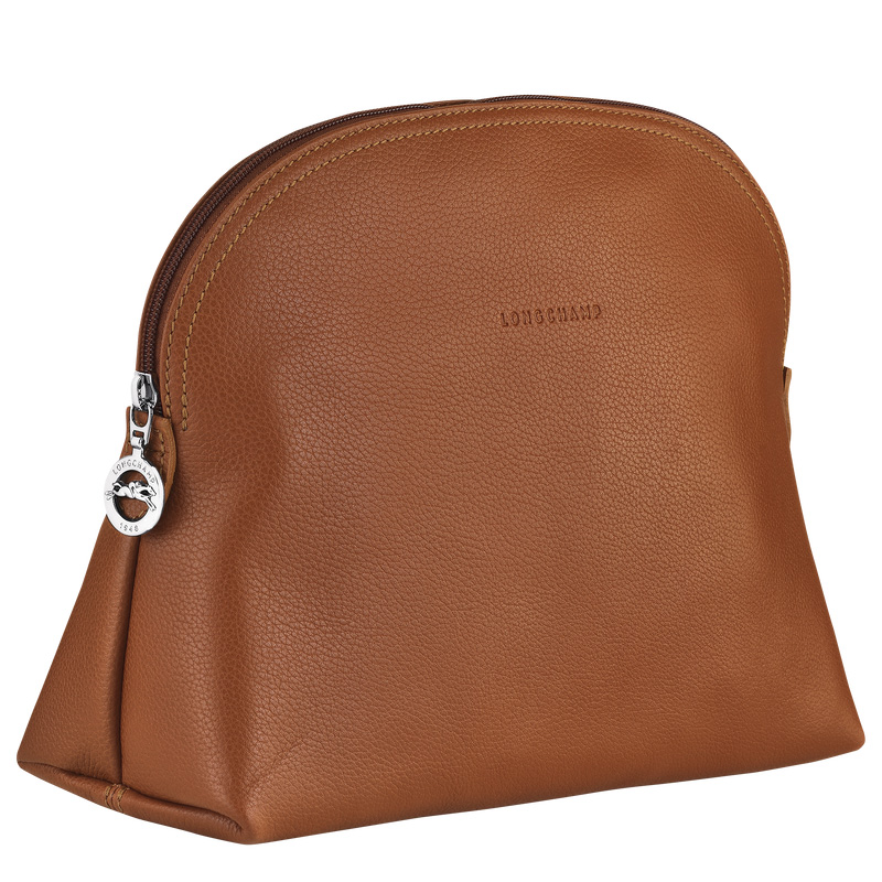 Bolsa Higiene Longchamp Le Foulonné Toiletry case Feminino Caramel | LC-TSUC8383