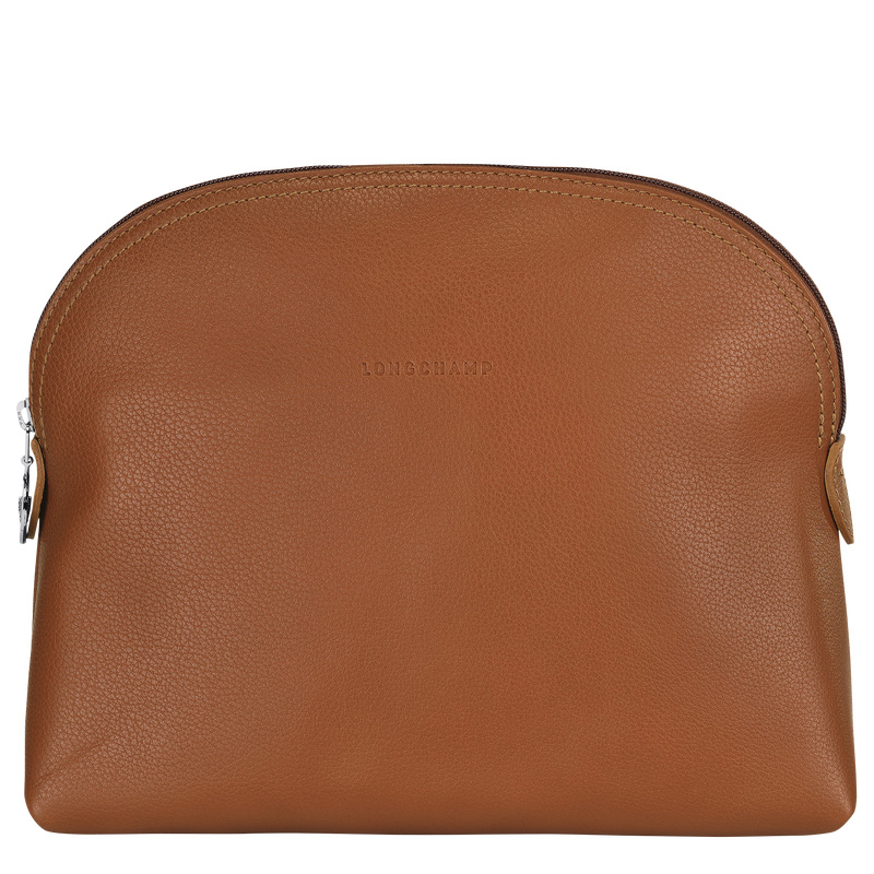 Bolsa Higiene Longchamp Le Foulonné Toiletry case Feminino Caramel | LC-TSUC8383