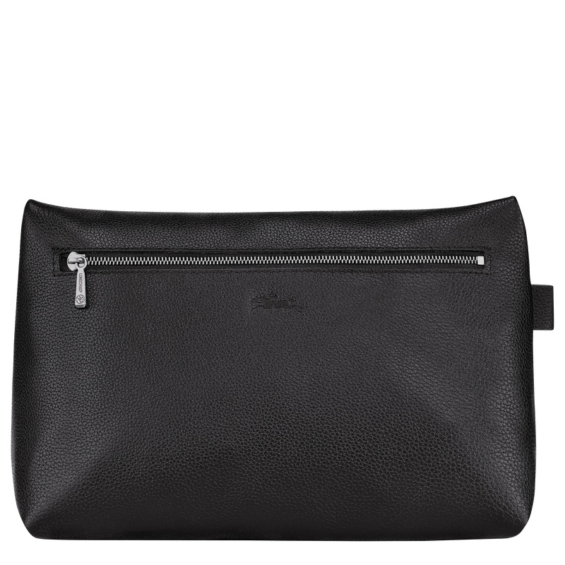 Bolsa Higiene Longchamp Le Foulonné Toiletry case Feminino Pretas | LC-WPUI5167
