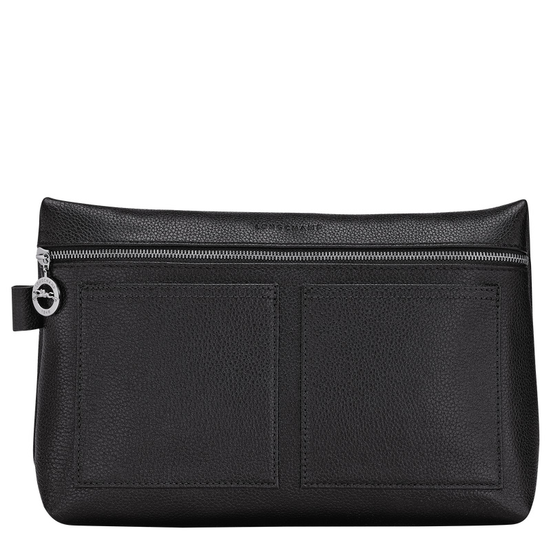 Bolsa Higiene Longchamp Le Foulonné Toiletry case Feminino Pretas | LC-WPUI5167