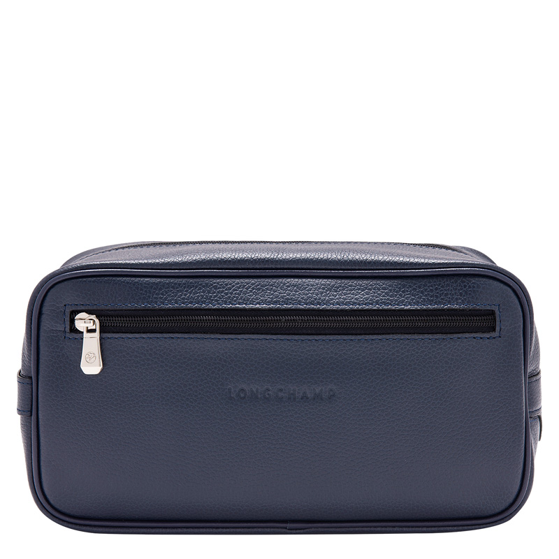Bolsa Higiene Longchamp Le Foulonné Toiletry case Feminino Azul Marinho | LC-XABS5367