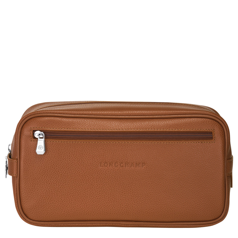 Bolsa Higiene Longchamp Le Foulonné Toiletry case Feminino Caramel | LC-GWNK6568