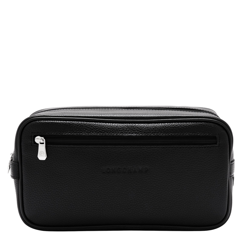 Bolsa Higiene Longchamp Le Foulonné Toiletry case Masculino Pretas | LC-OCLQ3322