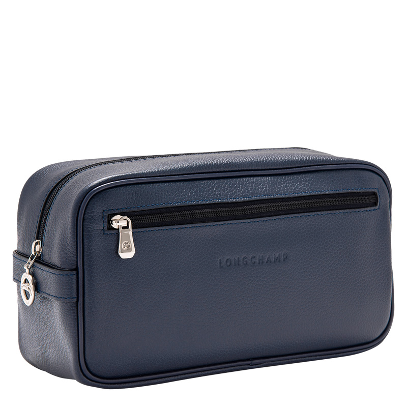 Bolsa Higiene Longchamp Le Foulonné Toiletry case Masculino Azul Marinho | LC-IRYX8496