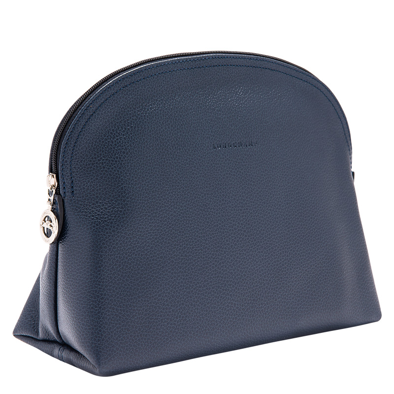 Bolsa Higiene Longchamp Le Foulonné Toiletry case Masculino Azul Marinho | LC-PSFQ0191