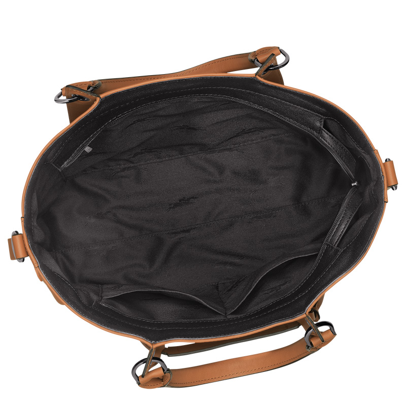 Bolsa de Mão Longchamp 3D L Handbag Feminino Natural | LC-TTHS5908