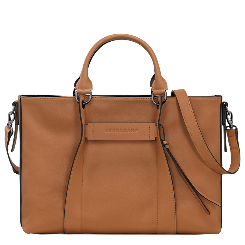Bolsa de Mão Longchamp 3D L Handbag Feminino Natural | LC-TTHS5908