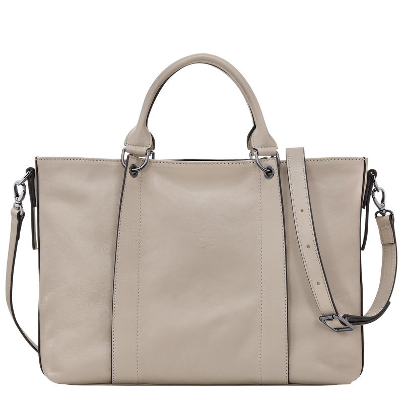 Bolsa de Mão Longchamp 3D L Handbag Feminino Clay | LC-RTID7901