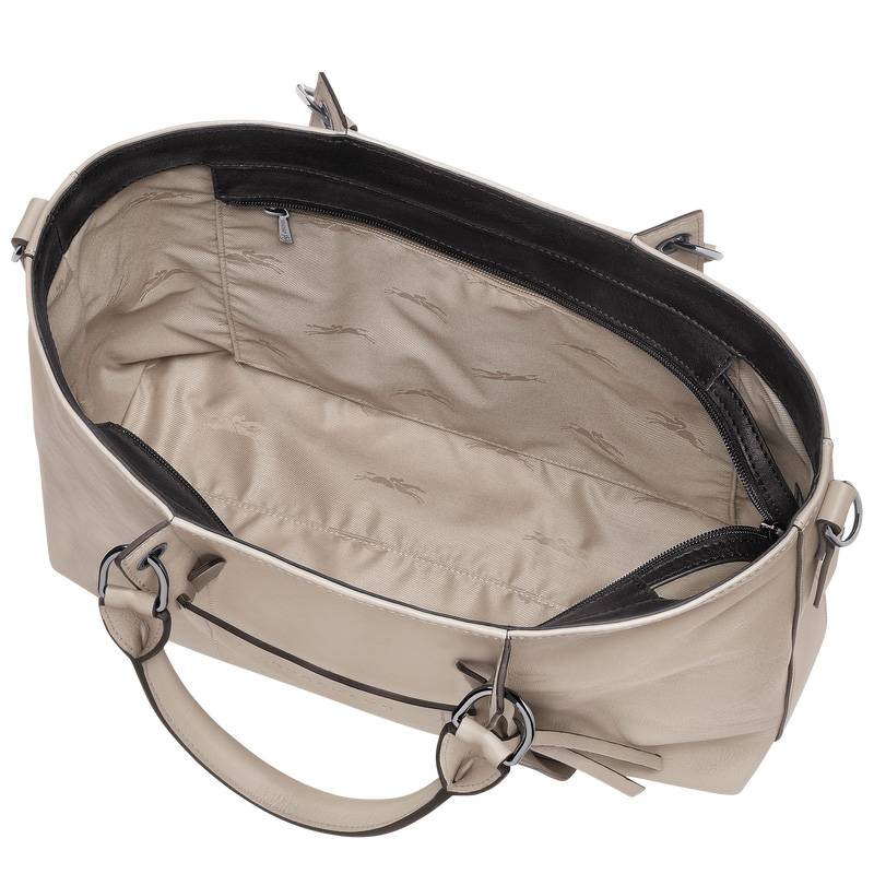 Bolsa de Mão Longchamp 3D L Handbag Feminino Clay | LC-RTID7901