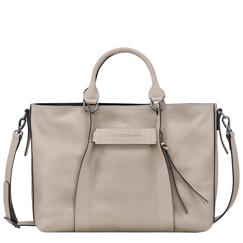 Bolsa de Mão Longchamp 3D L Handbag Feminino Clay | LC-RTID7901