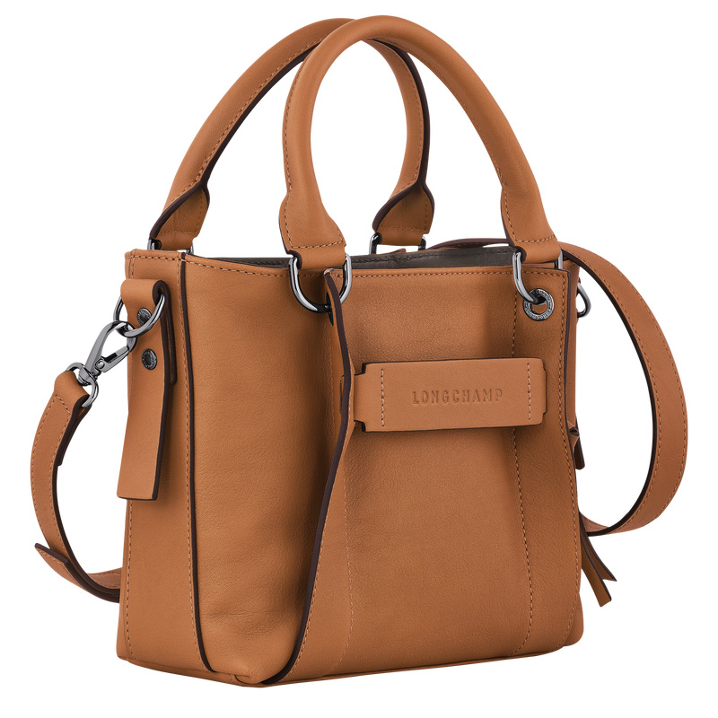 Bolsa de Mão Longchamp 3D S Handbag Feminino Natural | LC-ZNIJ6740