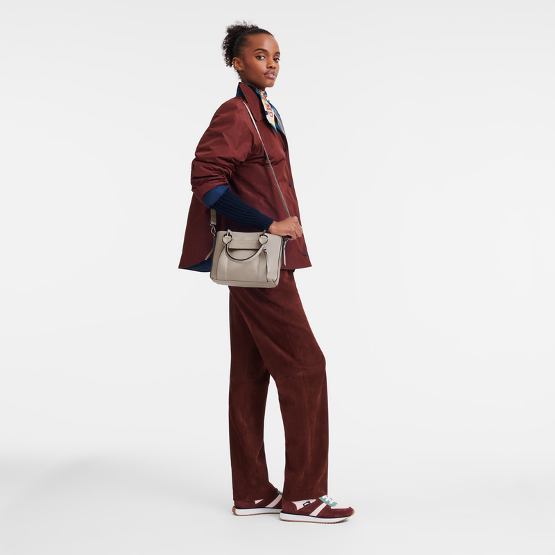Bolsa de Mão Longchamp 3D S Handbag Feminino Clay | LC-PSUX1113