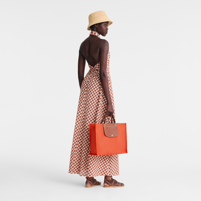 Bolsa de Mão Longchamp Cabas L Tote Bag Feminino Paprika | LC-RRKO3807