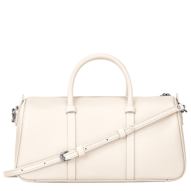 Bolsa de Mão Longchamp Daylong M Handbag Feminino Ecru | LC-PVHU6629