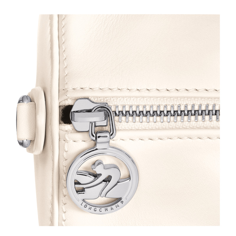Bolsa de Mão Longchamp Daylong M Handbag Feminino Ecru | LC-PVHU6629