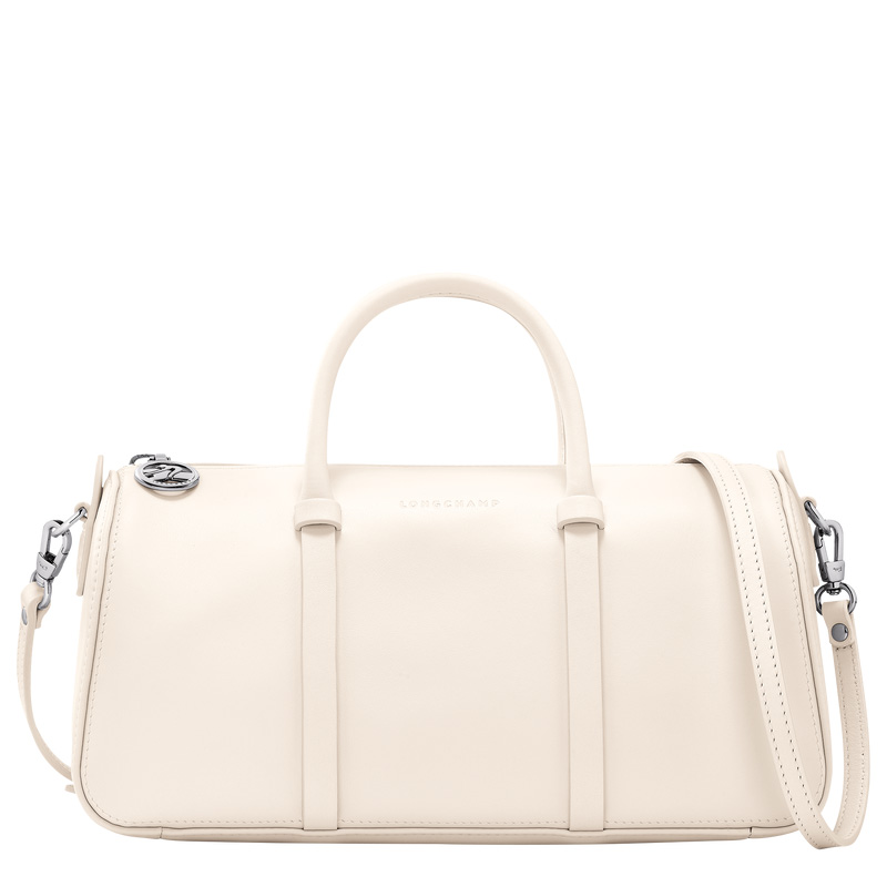 Bolsa de Mão Longchamp Daylong M Handbag Feminino Ecru | LC-PVHU6629