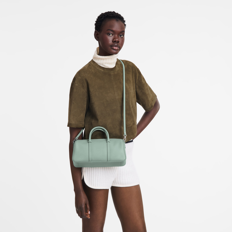 Bolsa de Mão Longchamp Daylong M Handbag Feminino Celadon | LC-EEFT6235