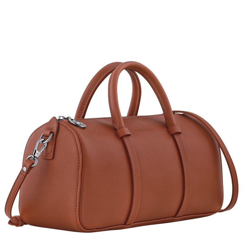 Bolsa de Mão Longchamp Daylong M Handbag Feminino Cognac | LC-TEVN8901