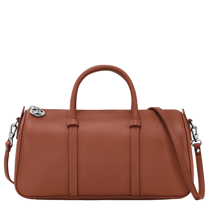 Bolsa de Mão Longchamp Daylong M Handbag Feminino Cognac | LC-TEVN8901