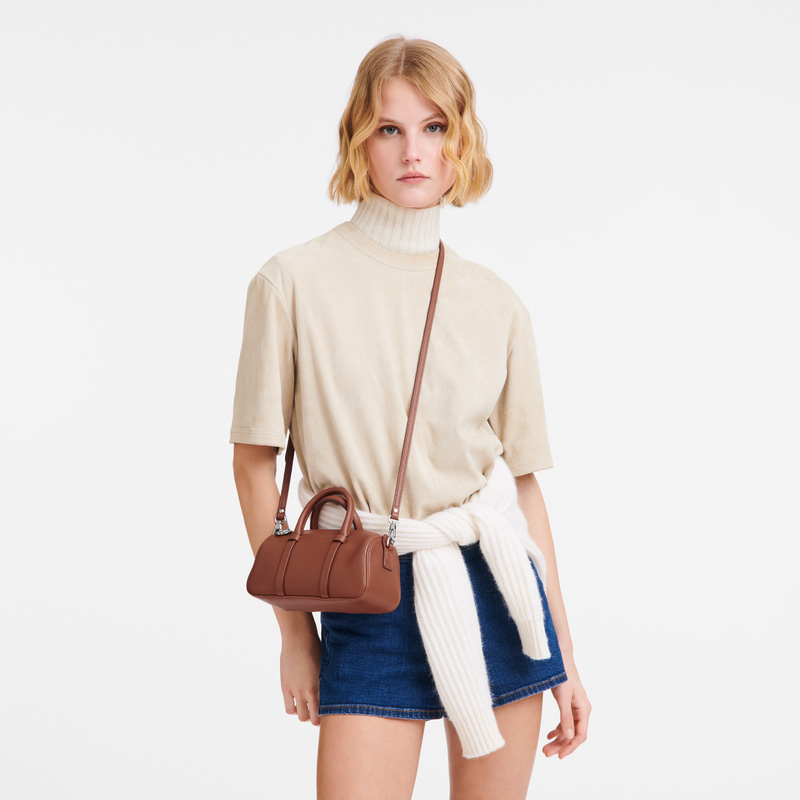 Bolsa de Mão Longchamp Daylong S Handbag Feminino Cognac | LC-EMRC4642