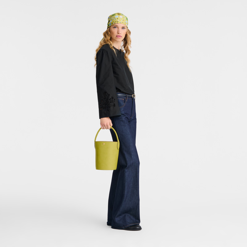 Bolsa de Mão Longchamp Épure S Bucket bag Feminino Verdes | LC-XHEF1587