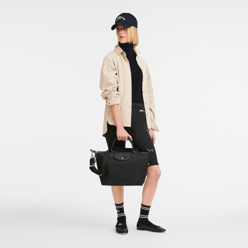 Bolsa de Mão Longchamp Le Pliage Energy L Handbag Feminino Pretas | LC-PLFD0920