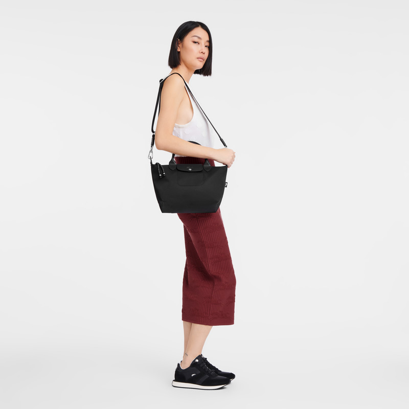 Bolsa de Mão Longchamp Le Pliage Energy S Handbag Masculino Pretas | LC-KBDC6216