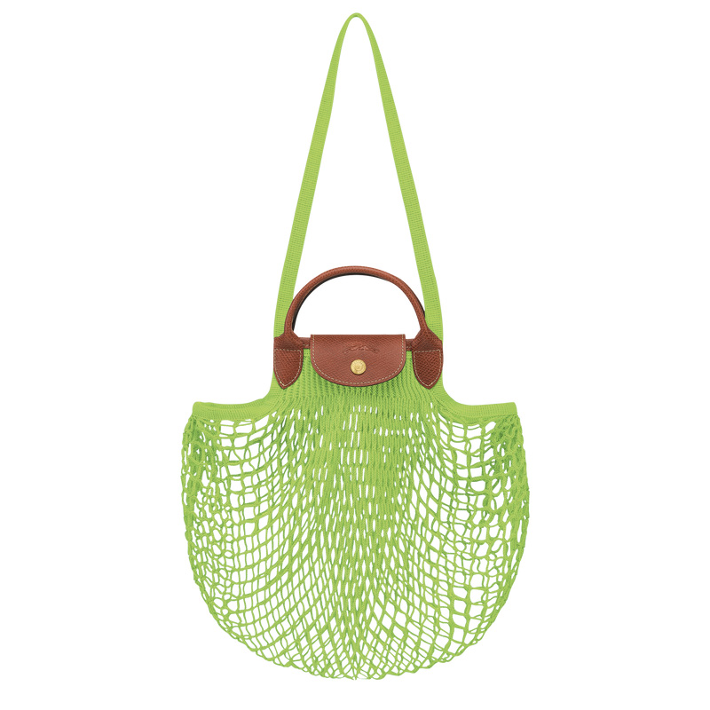 Bolsa de Mão Longchamp Le Pliage Filet L Mesh bag Feminino Verdes Luz | LC-UPTA1685