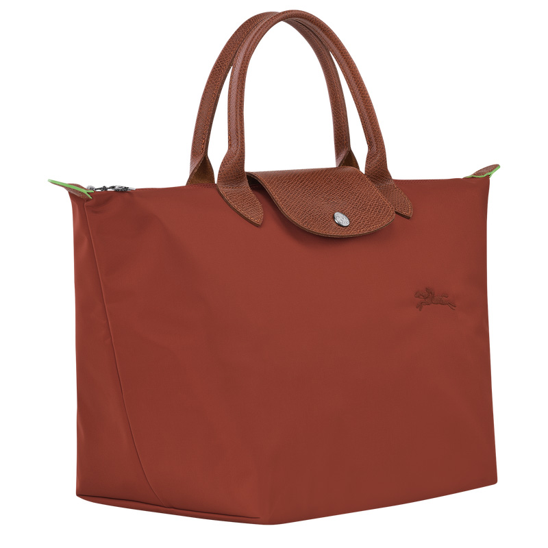 Bolsa de Mão Longchamp Le Pliage Green M Handbag Feminino Chestnut | LC-OKYC2830