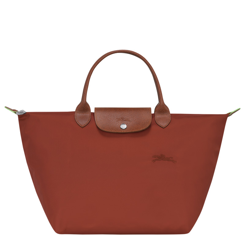 Bolsa de Mão Longchamp Le Pliage Green M Handbag Feminino Chestnut | LC-OKYC2830